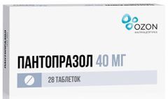 Пантопразол 40мг 28 шт. таблетки кишечнорастворимые покрытые оболочкой