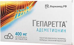 Гепаретта 400мг 20 шт. таблетки кишечнорастворимые, покрытые пленочной оболочкой