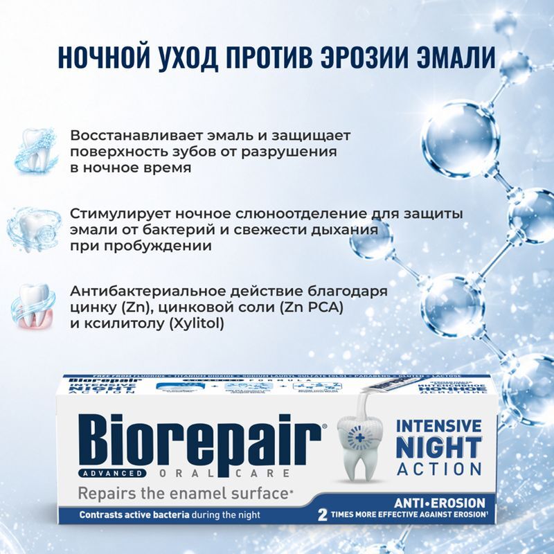 Биорепейер Интенсив Найт зубная паста 75мл, фото №3