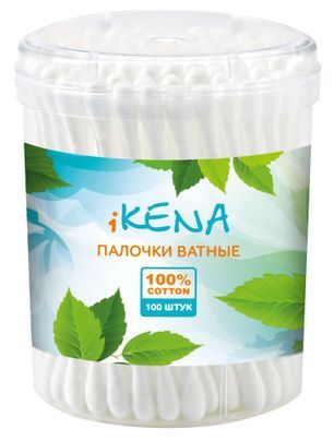 Икена палочки ватные 100 шт. банка Икена палочки ватные 100 шт. банка