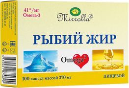 Мирролла Рыбий Жир капсулы пищевой 0,37г 100 шт. Мирролла Мирролла Рыбий Жир капсулы пищевой 0,37г 100 шт. Мирролла