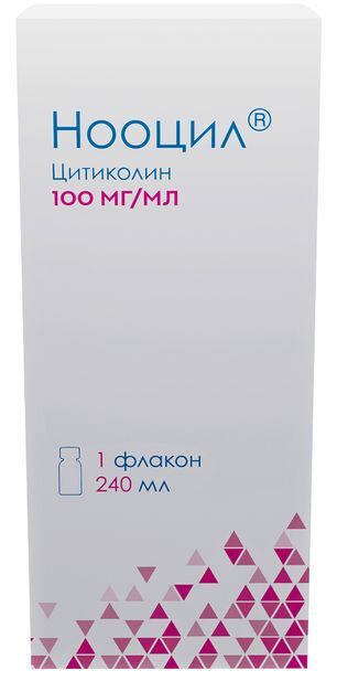 Нооцил 100мг/мл 240мл 1 шт. раствор для приема внутрь Нооцил 100мг/мл 240мл 1 шт. раствор для приема внутрь