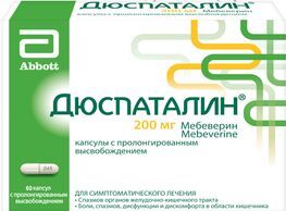 Дюспаталин 200мг 60 шт. капсулы с пролонгированным высвобождением Дюспаталин 200мг 60 шт. капсулы с пролонгированным высвобождением
