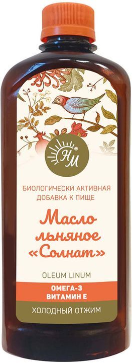 Масло Льняное Солнат 500мл Натуральные масла Масло Льняное Солнат 500мл Натуральные масла
