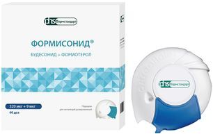Формисонид 320мкг/9мкг 60 шт. порошок для ингаляций дозированный Формисонид 320мкг/9мкг 60 шт. порошок для ингаляций дозированный
