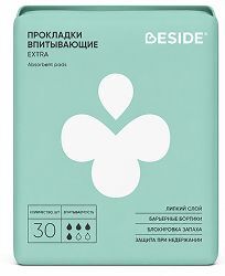 Бисайд Экстра прокладки женские впитывающие при недержании 30 шт. Бисайд Экстра прокладки женские впитывающие при недержании 30 шт.