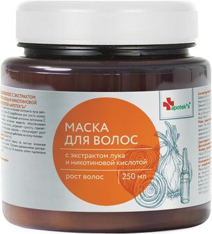 Мирролла Apoteks маска для волос с экстрактом репчатого лука и никотиновой кислотой 250мл Мирролла