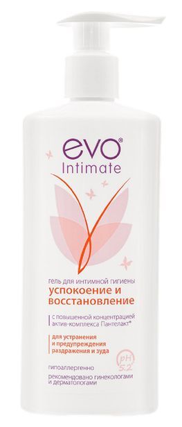 Эво интимэйт гель для интимной гигиены успокоение и восстановление 250мл Эво интимэйт гель для интимной гигиены успокоение и восстановление 250мл