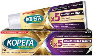 Корега Максимальное прилегание, крем для фиксации зубных протезов, 40г Корега Максимальное прилегание, крем для фиксации зубных протезов, 40г