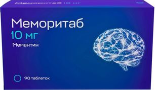 Меморитаб 10мг 90 шт. таблетки диспергируемые Меморитаб 10мг 90 шт. таблетки диспергируемые