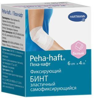 Хартманн Пеха-Хафт бинт самофиксирующийся белый 4м х 6см Paul Hartmann Хартманн Пеха-Хафт бинт самофиксирующийся белый 4м х 6см Paul Hartmann