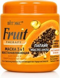 Витэкс фрут терапи маска для волос 3в1 восстанавливающая папайа/масло амлы 450мл Витэкс фрут терапи маска для волос 3в1 восстанавливающая папайа/масло амлы 450мл