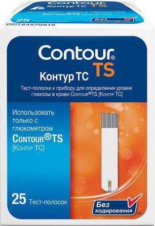 Контур Тс тест-полоски 25 шт. Контур Тс тест-полоски 25 шт.