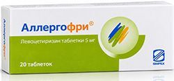 Аллергофри 5мг 10 шт. таблетки Аллергофри 5мг 10 шт. таблетки