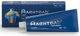 Аленталь 1,5% 100г крем для наружного применения