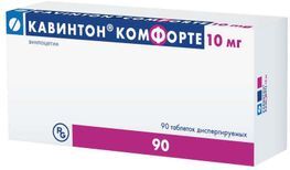 Кавинтон комфорте 10мг 90 шт. таблетки диспергируемые Кавинтон комфорте 10мг 90 шт. таблетки диспергируемые