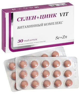 Селен+Цинк Вит таблетки 30 шт. Инат-Фарма Селен+Цинк Вит таблетки 30 шт. Инат-Фарма