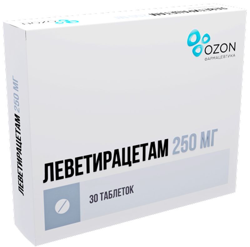 Леветирацетам 250мг 30 шт. таблетки покрытые пленочной оболочкой, фото №2