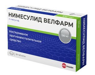 Нимесулид Велфарм 100мг 30 шт. таблетки Нимесулид Велфарм 100мг 30 шт. таблетки