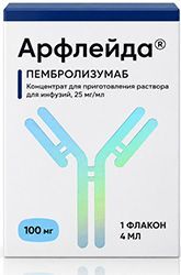Арфлейда 25мг/мл 4мл концентрат для приготовления раствора для инфузий Арфлейда 25мг/мл 4мл концентрат для приготовления раствора для инфузий