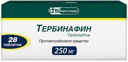 Тербинафин 250мг 28 шт. таблетки