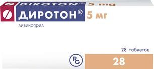 Диротон 5мг 28 шт. таблетки