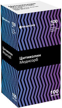 Цитиколин Медисорб 100мг/мл 100мл раствор для приема внутрь Цитиколин Медисорб 100мг/мл 100мл раствор для приема внутрь