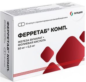 Ферретаб комп. 30 шт. капсулы пролонгированного действия Ферретаб комп. 30 шт. капсулы пролонгированного действия