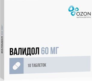 Валидол 60мг 10 шт. таблетки подъязычные Озон Валидол 60мг 10 шт. таблетки подъязычные Озон