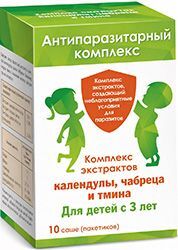 Антипаразитарный Комплекс для детей с 3 лет саше 10 шт. Антипаразитарный Комплекс для детей с 3 лет саше 10 шт.