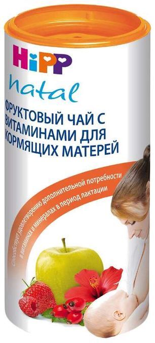Хипп чай фруктовый для кормящих матерей с витаминами 200г Хипп чай фруктовый для кормящих матерей с витаминами 200г