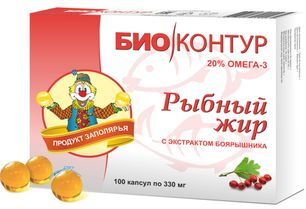 Рыбий (Рыбный) Жир Биоконтур Боярышник капсулы 100 шт. Полярис Рыбий (Рыбный) Жир Биоконтур Боярышник капсулы 100 шт. Полярис