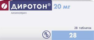 Диротон 20мг 28 шт. таблетки Диротон 20мг 28 шт. таблетки
