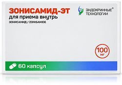 Зонисамид-эт 100мг 60 шт. капсулы Зонисамид-эт 100мг 60 шт. капсулы