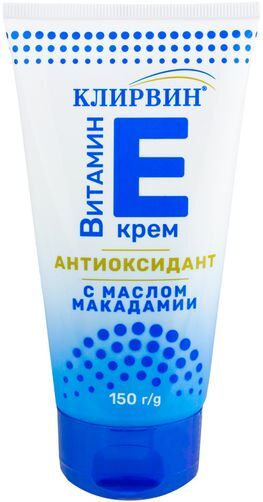 Клирвин крем антиоксидантный с витамином Е/маслом Макадамии 150мл РеалКосметикс Клирвин крем антиоксидантный с витамином Е/маслом Макадамии 150мл РеалКосметикс