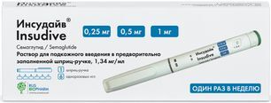 Инсудайв 0,25/0,5/1 мг/доза 3мл раствор для подкожного введения (в комплекте с иглами-6шт) Инсудайв 0,25/0,5/1 мг/доза 3мл раствор для подкожного введения (в комплекте с иглами-6шт)