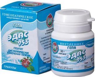 Гепа Эдас-953 20г гранулы гомеопатические Гепа Эдас-953 20г гранулы гомеопатические