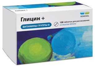 Глицин+Витамины Группы В таблетки для рассасывания 120 шт. Глицин+Витамины Группы В таблетки для рассасывания 120 шт.