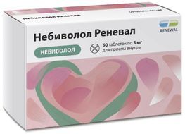 Небиволол реневал 5мг 60 шт. таблетки Небиволол реневал 5мг 60 шт. таблетки