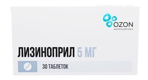 Лизиноприл 5мг 30 шт. (э) таблетки Лизиноприл 5мг 30 шт. (э) таблетки