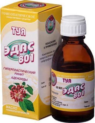 Туя Эдас-801 25мл масло для местного применения гомеопатическое Туя Эдас-801 25мл масло для местного применения гомеопатическое