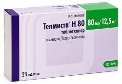 Телмиста н 12,5мг+80мг 28 шт. таблетки Телмиста н 12,5мг+80мг 28 шт. таблетки
