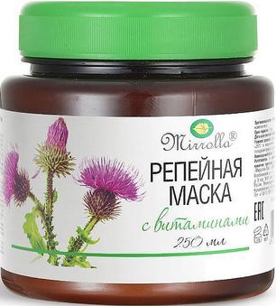 Мирролла маска репейная с витаминами для укрепления волос 250мл Мирролла Мирролла маска репейная с витаминами для укрепления волос 250мл Мирролла