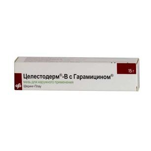 Целестодерм-В С Гарамицином 0,1%+0,1% 15г мазь для наружного применения Целестодерм-В С Гарамицином 0,1%+0,1% 15г мазь для наружного применения