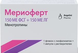 Мериоферт 150Ме Фсг+150Ме Лг 1 шт. лиофилизат для приготовления раствора для инъекций Мериоферт 150Ме Фсг+150Ме Лг 1 шт. лиофилизат для приготовления раствора для инъекций