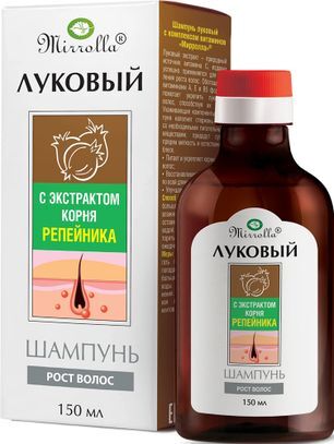 Мирролла шампунь луковый экстракт Репейника 150мл Мирролла Мирролла шампунь луковый экстракт Репейника 150мл Мирролла