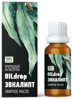 Оилдроп масло эфирное Эвкалипт 10мл Натуральные масла