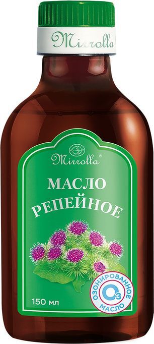 Мирролла масло репейное озонированное 150мл Мирролла масло репейное озонированное 150мл