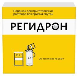 Регидрон 20 шт. порошок для приготовления раствора для приема внутрь Регидрон 20 шт. порошок для приготовления раствора для приема внутрь