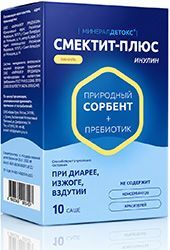 Минералдетокс смектит-плюс инулин порошок для приема внутрь со вкусом ванили 10 шт. Минералдетокс смектит-плюс инулин порошок для приема внутрь со вкусом ванили 10 шт.